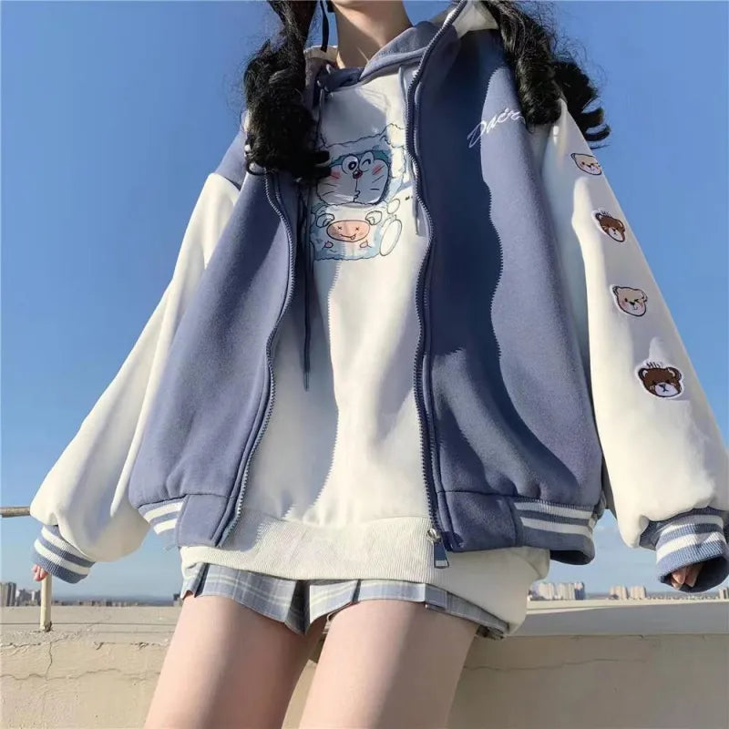 Kawaii Harajuku Bear Jacket Sweater - Sweaters - Coats & Jackets - 3 - 2024