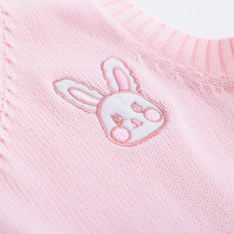 Kawaii Pink Pastel Bunny Vest Sweater - Sweaters - Shirts & Tops - 4 - 2024