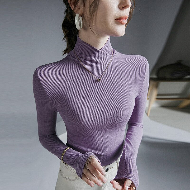 Long-Sleeved Fleece Pullover - Dark Purple / S - Sweaters - Shirts & Tops - 62 - 2024