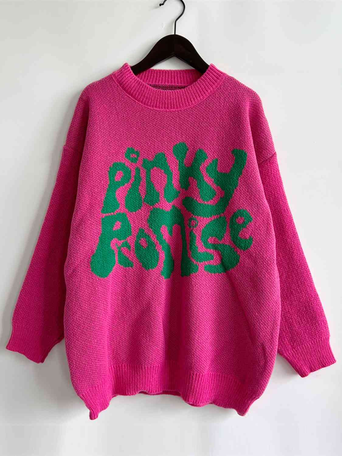 PINKY PROMISE Graphic Sweater - Sweaters - Shirts & Tops - 2 - 2024