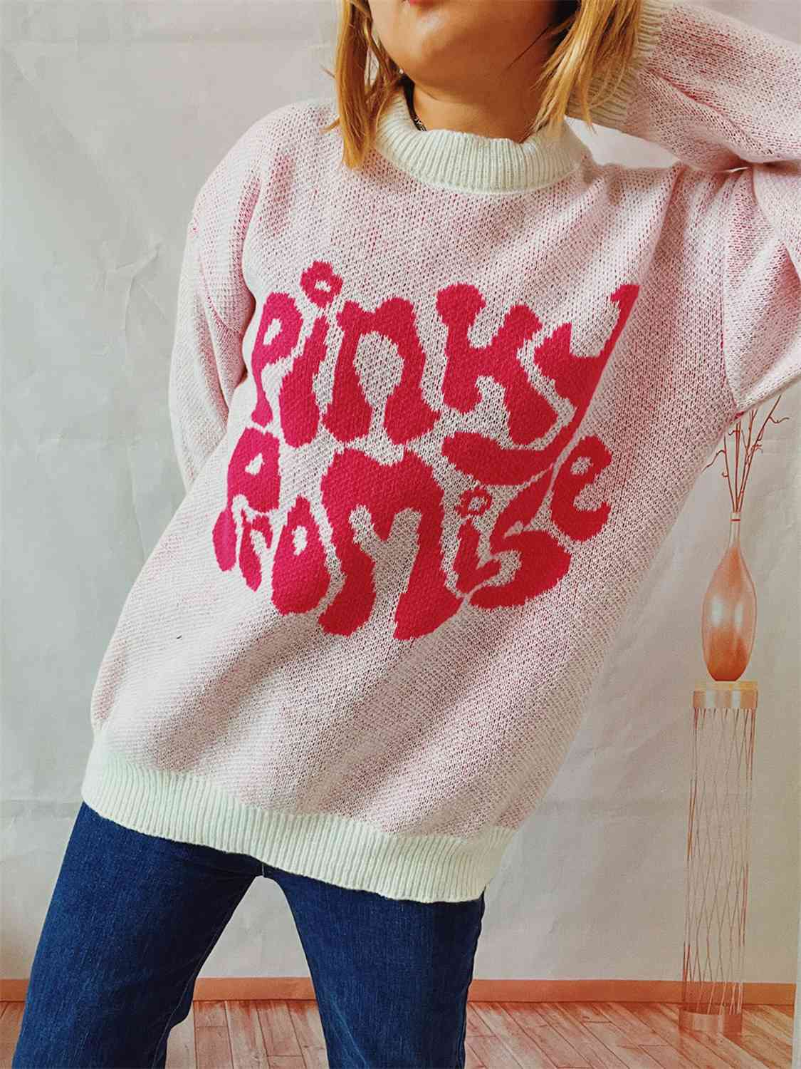 PINKY PROMISE Graphic Sweater - Sweaters - Shirts & Tops - 8 - 2024