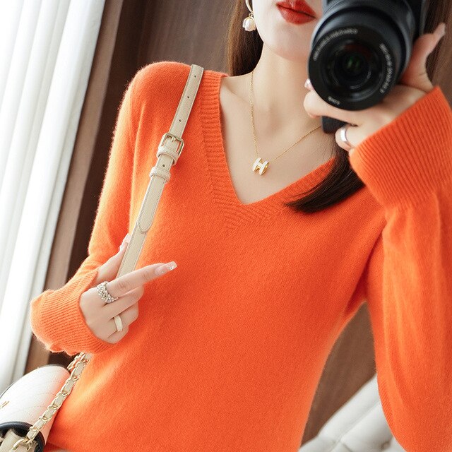 Slim Fit Winter Pullover Sweater - Orange / XL 63-70kg / Nearest Warehouse - Sweaters - Shirts & Tops - 16 - 2024