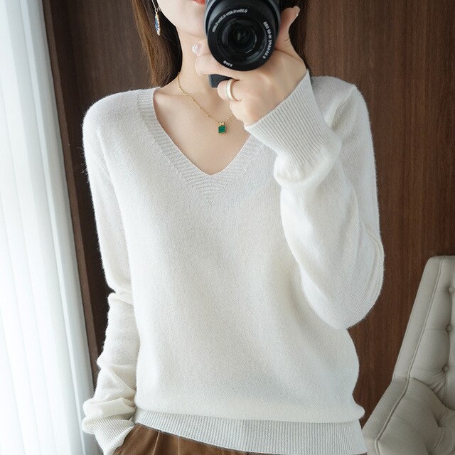 Slim Fit Winter Pullover Sweater - Ivory / XL 63-70kg / Nearest Warehouse - Sweaters - Shirts & Tops - 5 - 2024