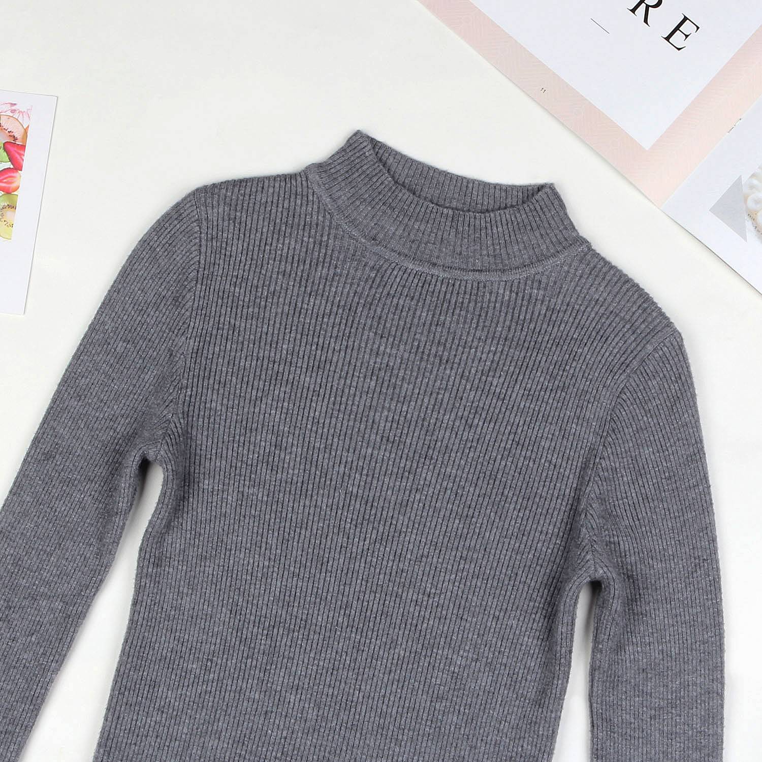 Solid Turtleneck Sweater - Sweaters - Shirts & Tops - 13 - 2024
