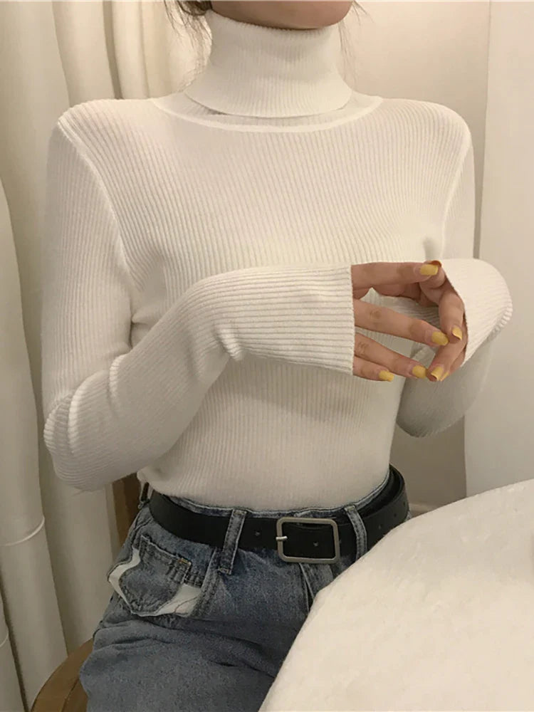Vintage Harajuku Turtleneck Sweater - White / One Size - Sweaters - Shirts & Tops - 2 - 2024