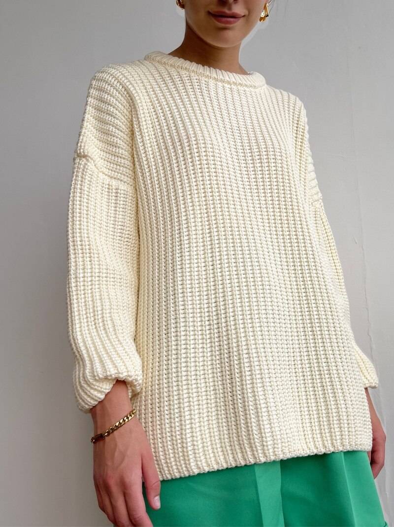 Women’s Oversized Knitted Sweater - Sweaters - Shirts & Tops - 10 - 2024