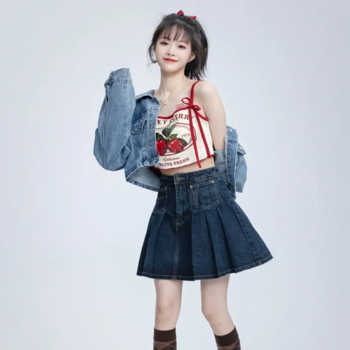 Japanese Sweet Cherry Crop Top - Women’s Clothing & Accessories - Crop Tops - 3