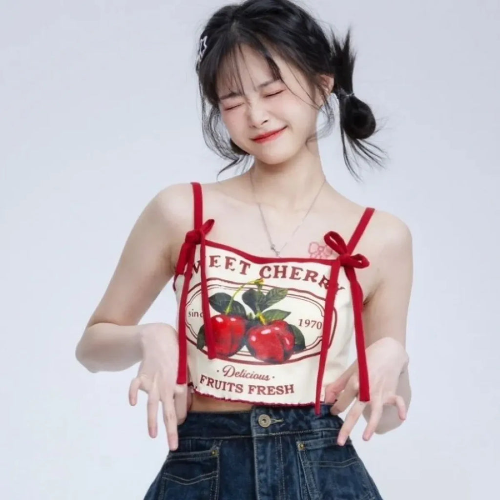 Japanese Sweet Cherry Crop Top - Women’s Clothing & Accessories - Crop Tops - 7