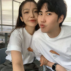 Sweet Croissant Print Loose Cotton Tee - T-Shirts - T-Shirt - 3