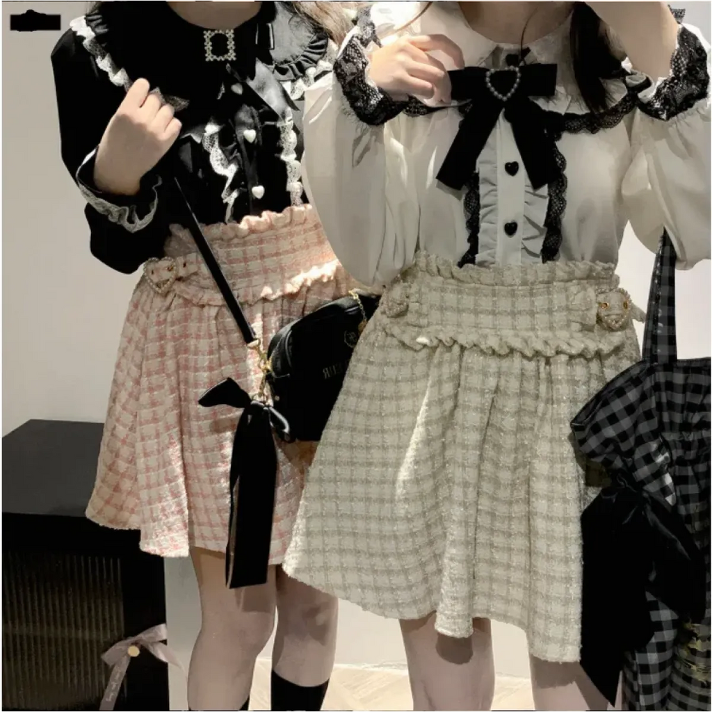 Sweet Harajuku Lace Ruffle Blouse - Women’s Clothing & Accessories - Shirts & Blouses - 3