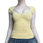 Sweet Lace Patchwork T-Shirt - T-Shirts - T-Shirts - 6