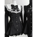 Sweet Lolita Bow Patchwork Dress – Spring 2025 - All Dresses - Lolita Dress - 9
