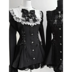 Sweet Lolita Bow Patchwork Dress – Spring 2025 - All Dresses - Lolita Dress - 9