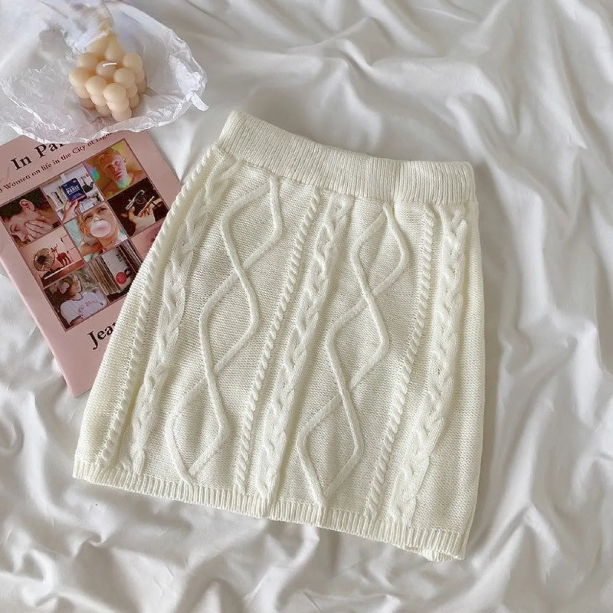 Sweet Lolita Knit Skirt Set - Bottoms - Skirts - 3