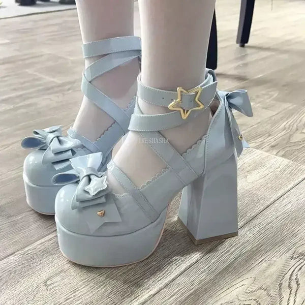 Sweet Lolita Platform Shoes - Accessories - Shoes - 1
