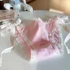 Sweet Lolita Ruffle Lace-Up Cotton Panties – Soft Breathable Briefs - Women’s Clothing & Accessories - Lingerie - 7