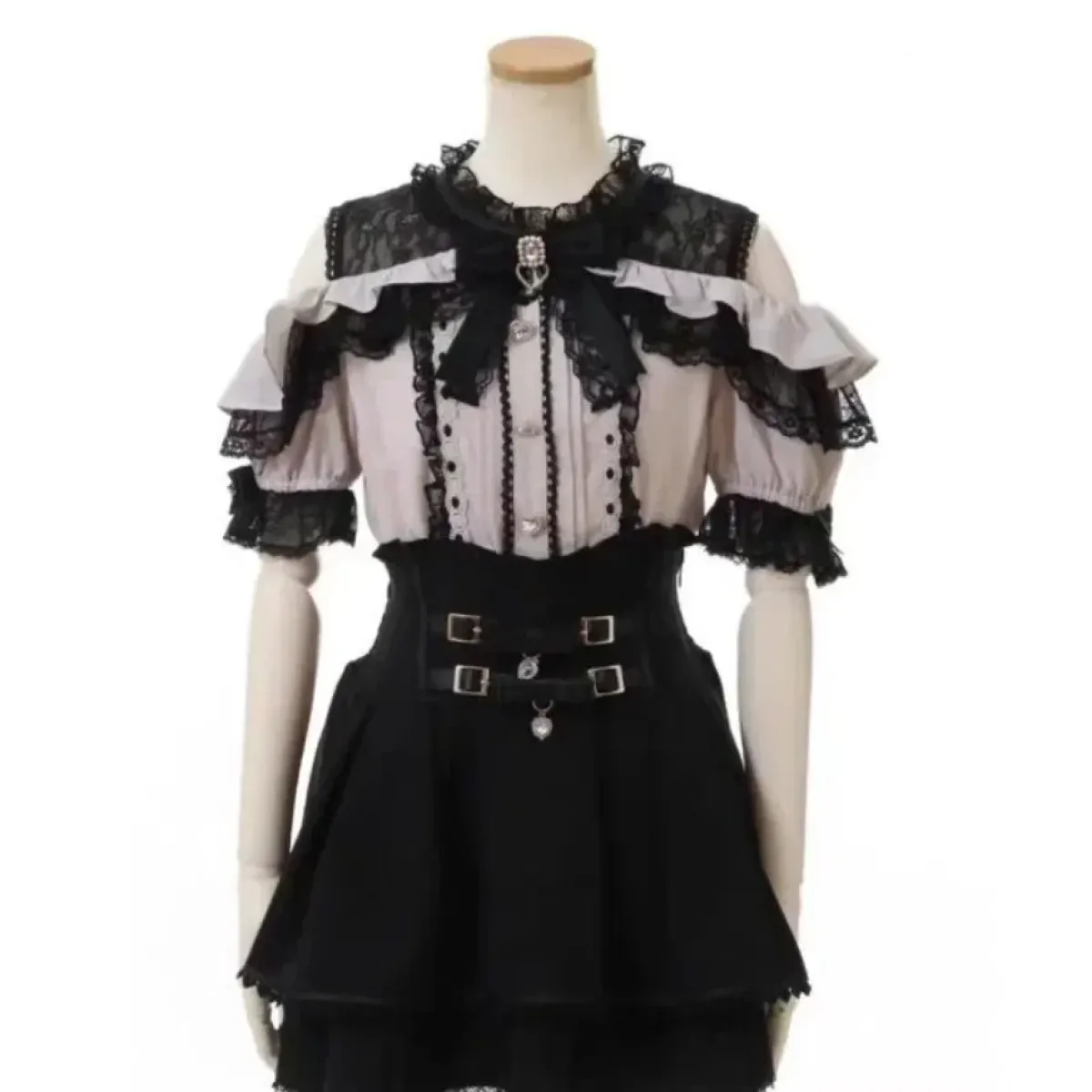 Harajuku Sweet Pink Bow Skirt – Ruched Slim Waist Faux Leather - Bottoms - Skirts - 4