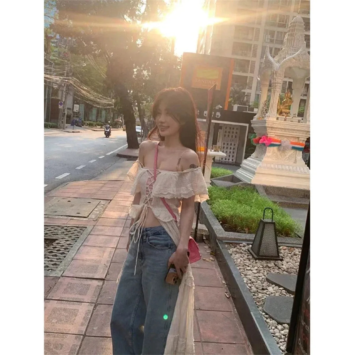 Sweet Ruffle Bandage Dress - All Dresses - Dresses - 2