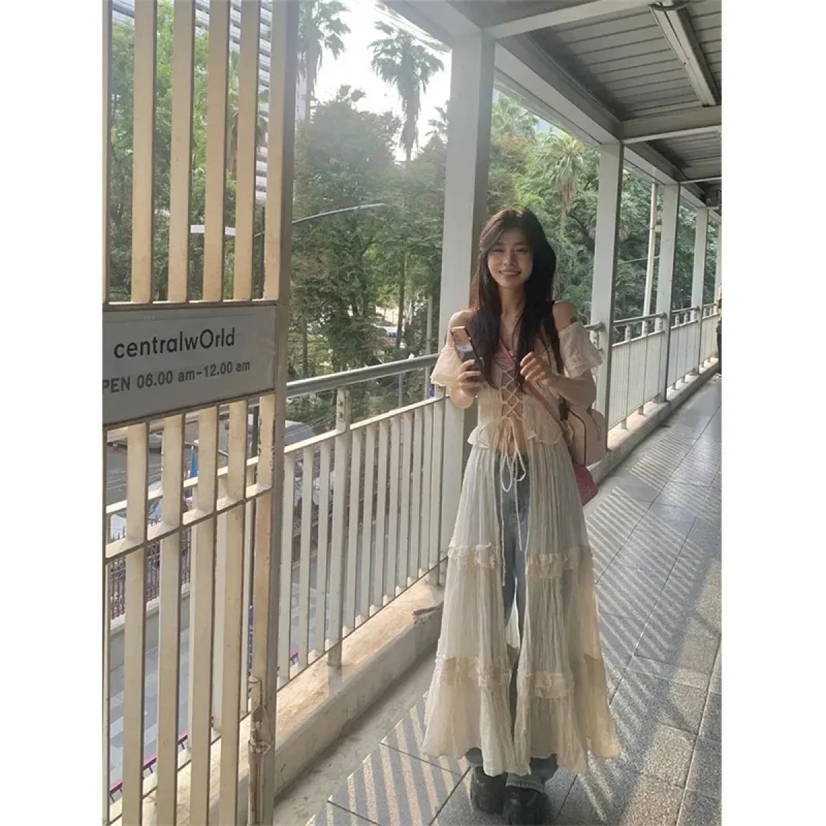 Sweet Ruffle Bandage Dress - All Dresses - Dresses - 6