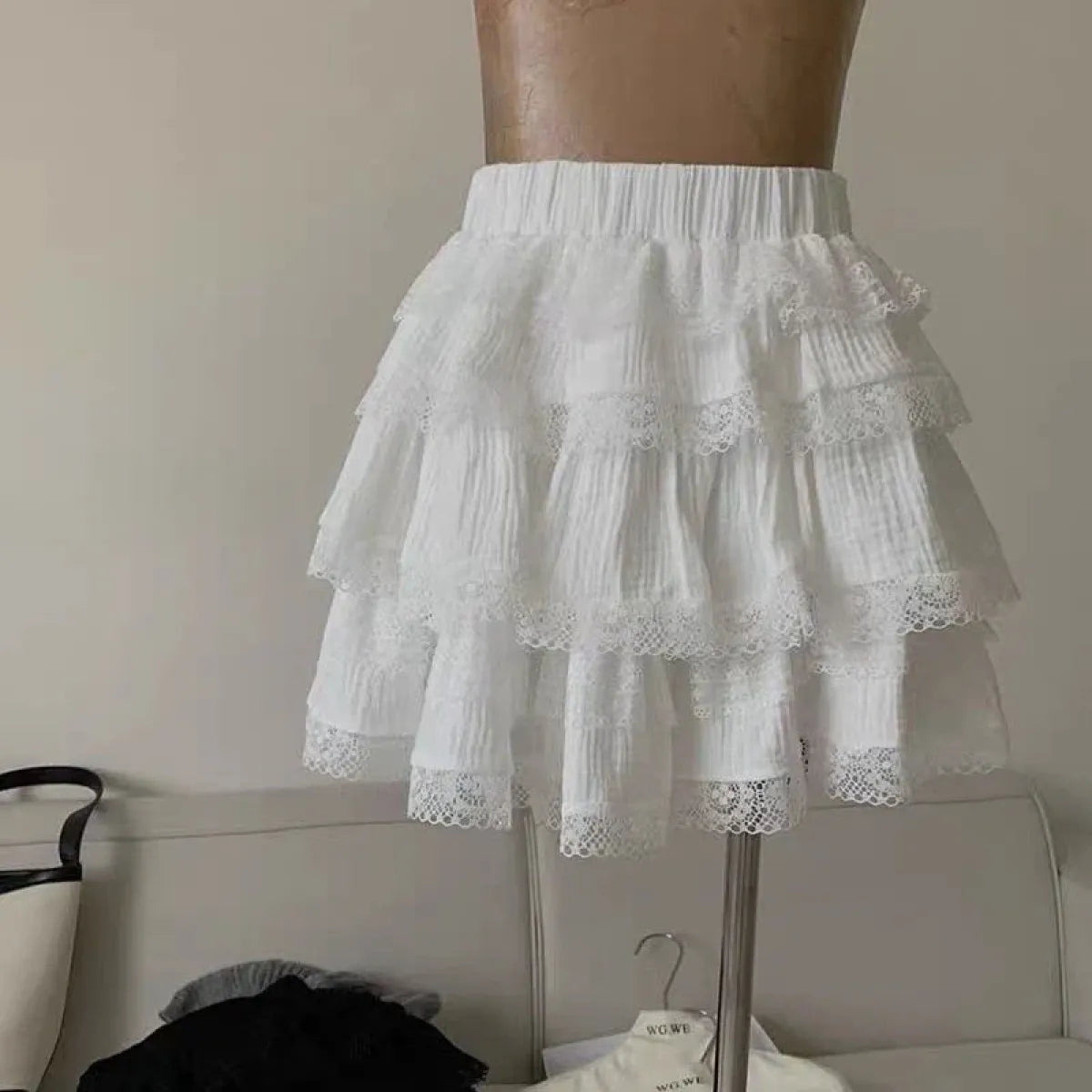Spring Ruffle Skirts Sweet Ruffle Lace Skirt for Spring and Summer Wear – Kawaii Stop