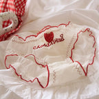 Sweet Strawberry Sheer Mesh Panties – Ruffle Lace Mid-Waist Briefs - Women’s Clothing & Accessories - Lingerie - 8