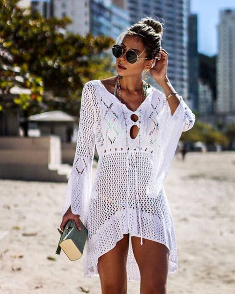 Sexy Swimsuit Cover Ups - White / One Size - All Dresses - Shirts & Tops - 30 - 2024