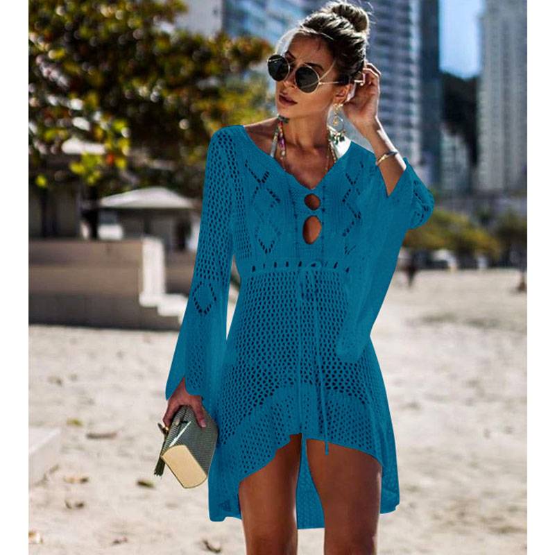 Sexy Swimsuit Cover Ups - Light Blue / One Size - All Dresses - Shirts & Tops - 38 - 2024