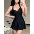 Pink Cross Backless Swimsuit Dress - All Dresses - Swimsuits - 6