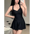 Pink Cross Backless Swimsuit Dress - All Dresses - Swimsuits - 6