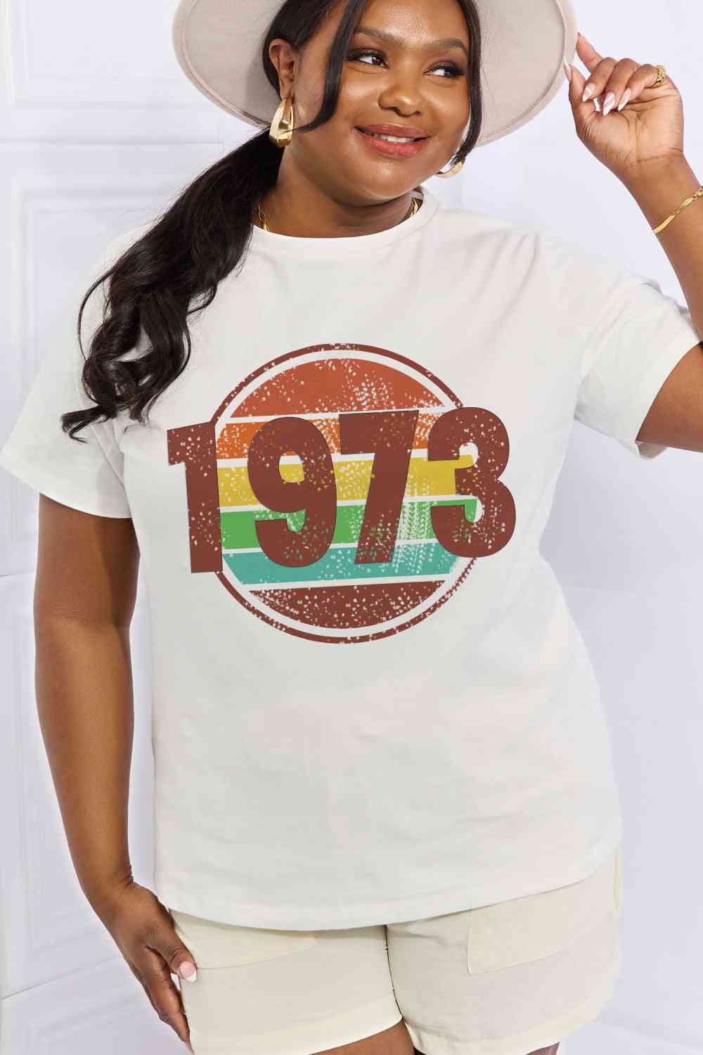 1973 Graphic Cotton Tee - White / S - T-Shirts - Shirts & Tops - 1 - 2024