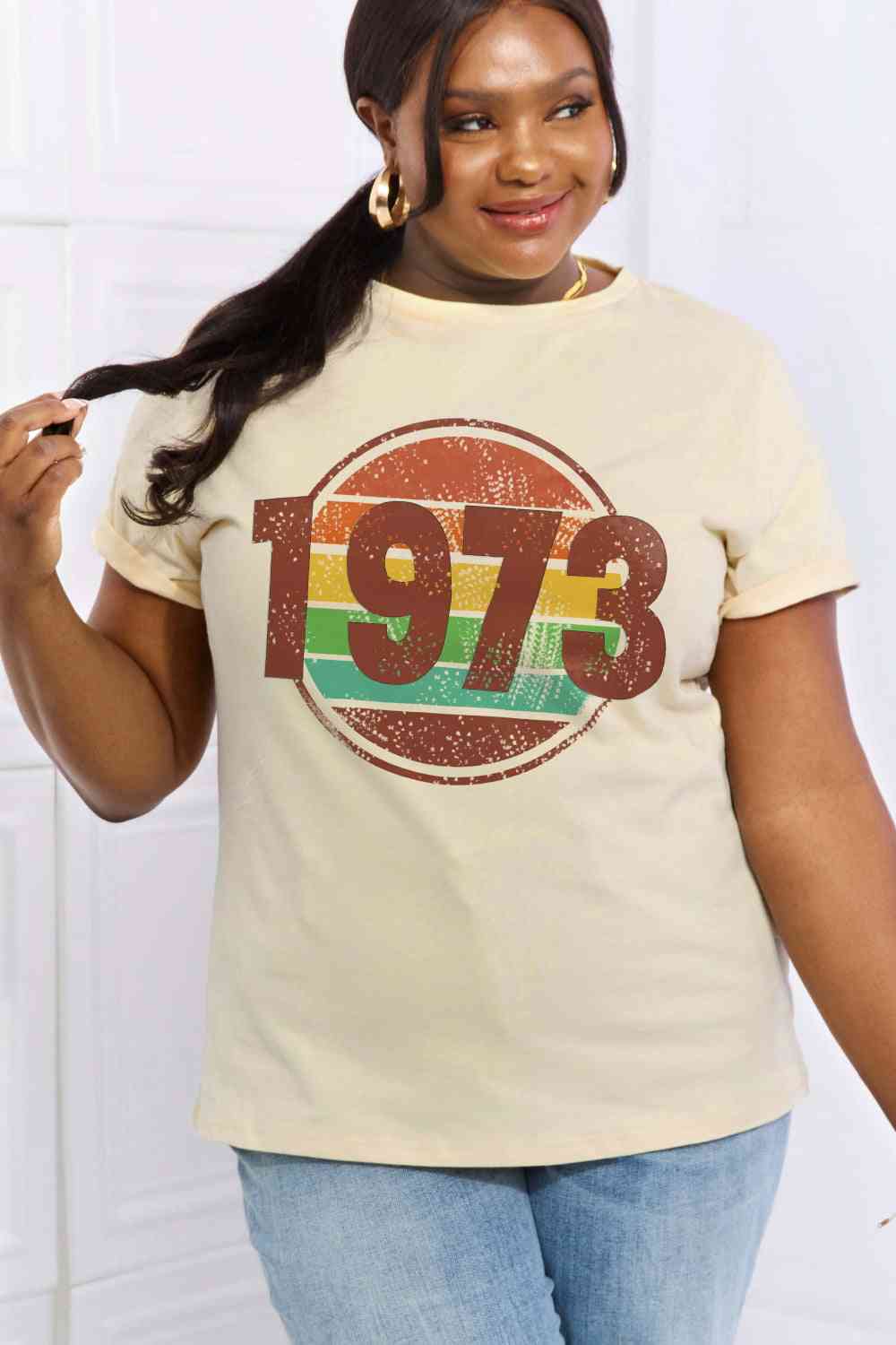 1973 Graphic Cotton Tee - Khaki / S - T-Shirts - Shirts & Tops - 7 - 2024
