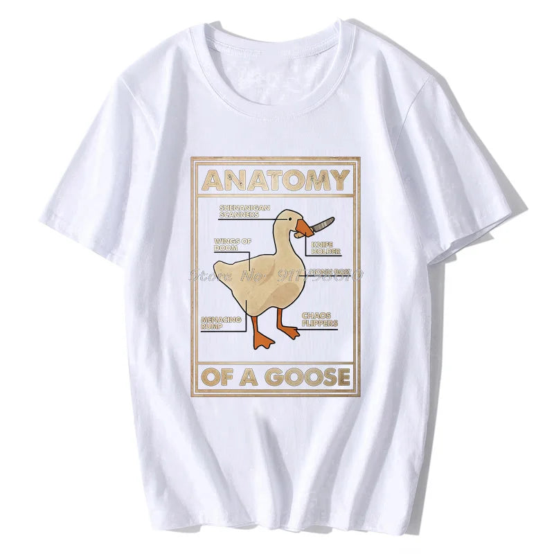 Anatomy Of A Goose T Shirt - White / XL - T-Shirts - Shirts & Tops - 5 - 2024