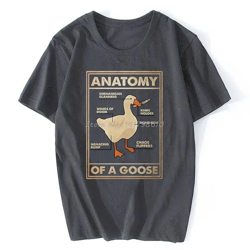 Anatomy Of A Goose T Shirt - Dark Gray / S - T-Shirts - Shirts & Tops - 4 - 2024