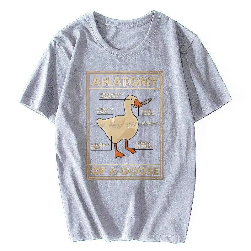 Anatomy Of A Goose T Shirt - Gray / L - T-Shirts - Shirts & Tops - 7 - 2024
