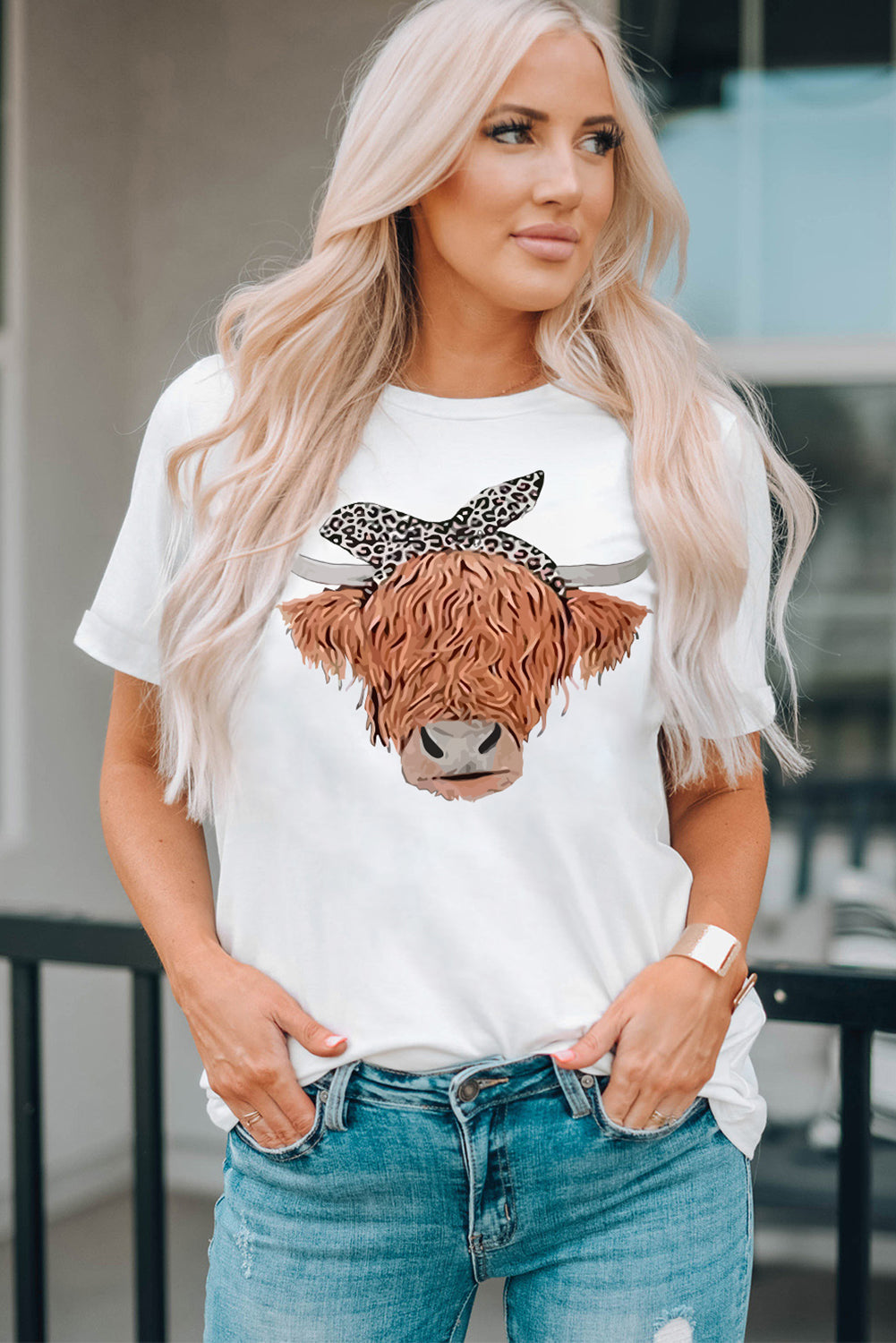 Animal Graphic Round Neck T-Shirt - T-Shirts - Shirts & Tops - 3 - 2024