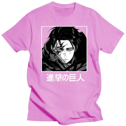 Attack On Titan Levi Ackerman Anime Shirt - Pink / XS - T-Shirts - Shirts & Tops - 1 - 2024