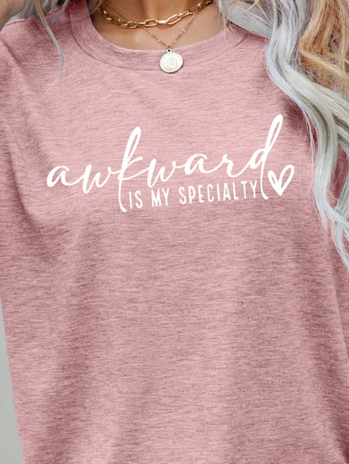 AWKWARD IS MY SPECIALTY Graphic Tee - T-Shirts - Shirts & Tops - 6 - 2024