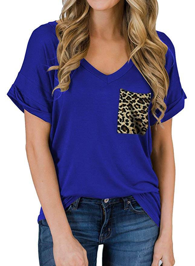 Basic Plain T - Navy - Leopard / S / Nearest Warehouse - T-Shirts - Decor - 34 - 2024