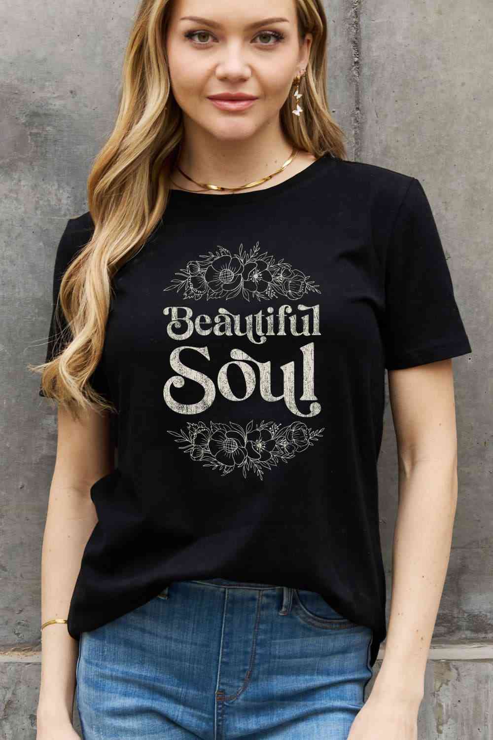 BEAUTIFUL SOUL Graphic Cotton Tee - T-Shirts - Shirts & Tops - 8 - 2024