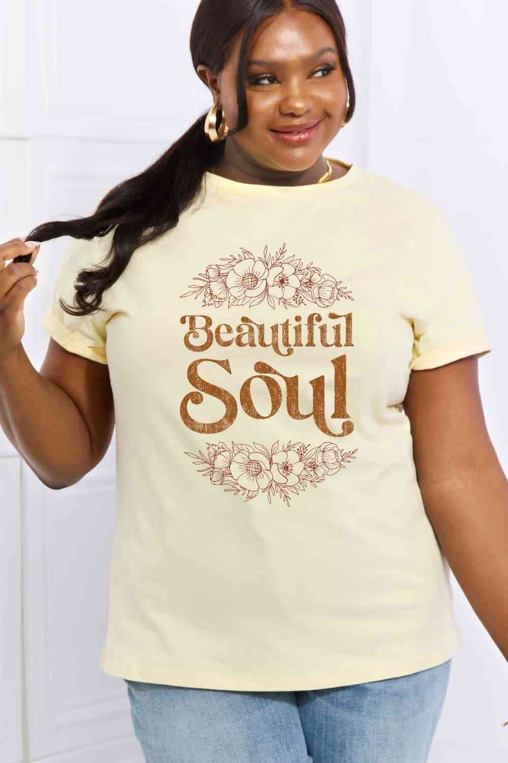 BEAUTIFUL SOUL Graphic Cotton Tee - T-Shirts - Shirts & Tops - 5 - 2024