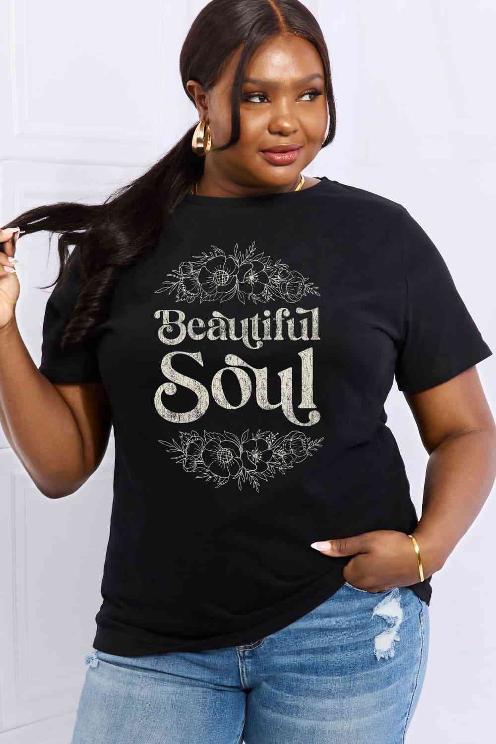 BEAUTIFUL SOUL Graphic Cotton Tee - T-Shirts - Shirts & Tops - 10 - 2024