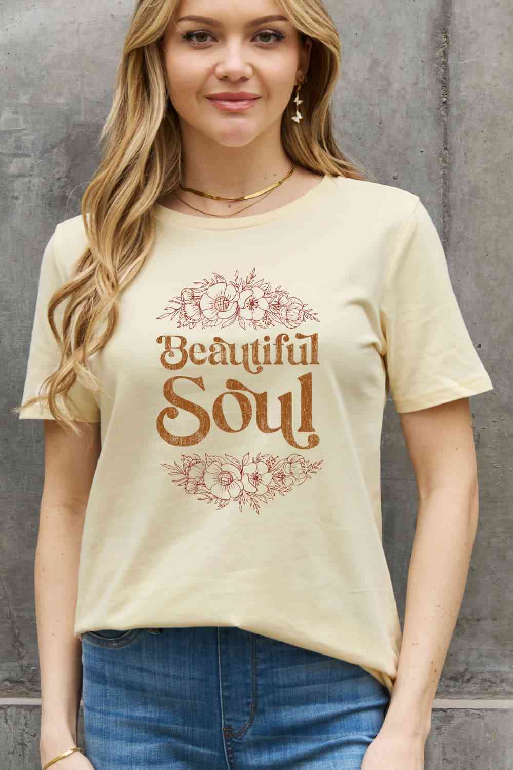 BEAUTIFUL SOUL Graphic Cotton Tee - T-Shirts - Shirts & Tops - 3 - 2024