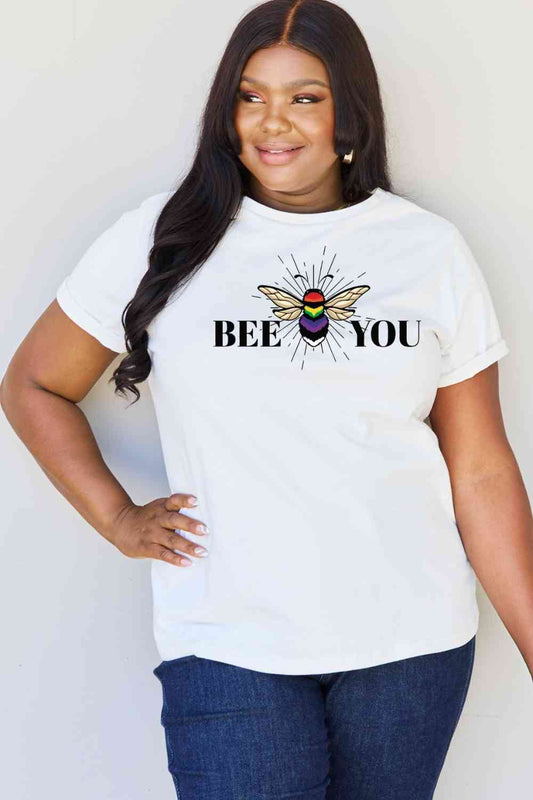 BEE YOU Graphic T-Shirt - White / S - T-Shirts - Shirts & Tops - 1 - 2024