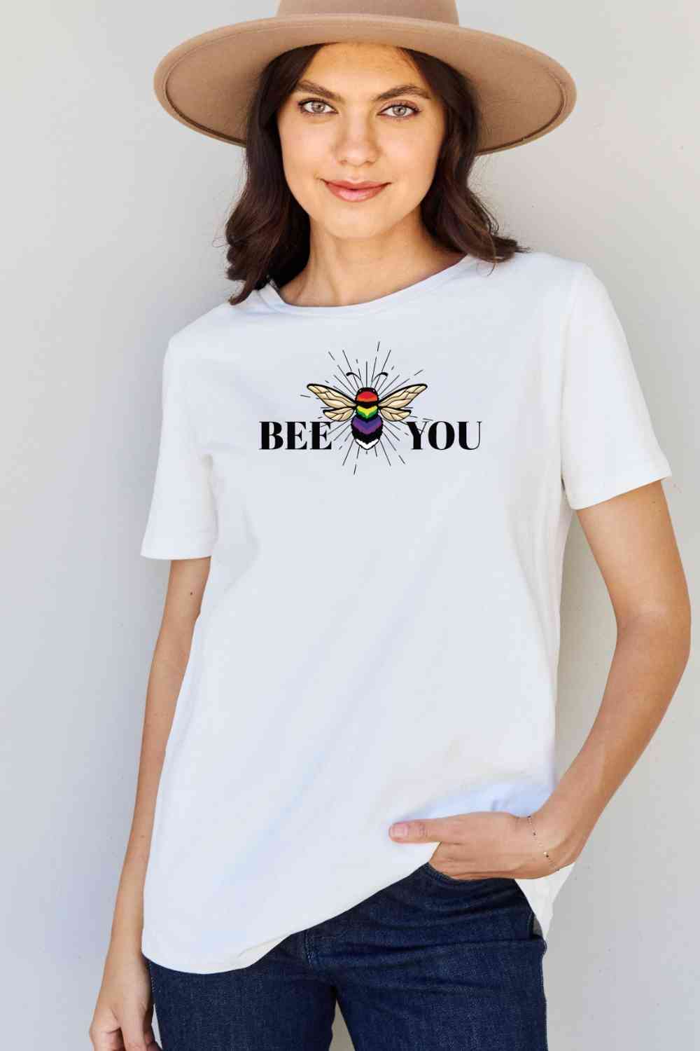 BEE YOU Graphic T-Shirt - T-Shirts - Shirts & Tops - 4 - 2024