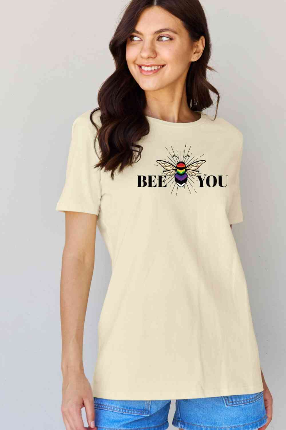 BEE YOU Graphic T-Shirt - T-Shirts - Shirts & Tops - 12 - 2024
