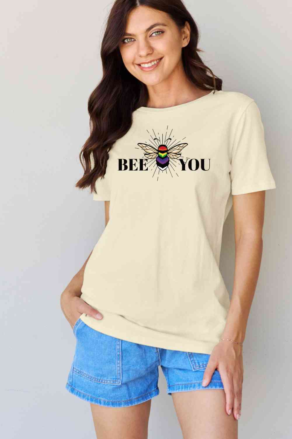 BEE YOU Graphic T-Shirt - T-Shirts - Shirts & Tops - 11 - 2024
