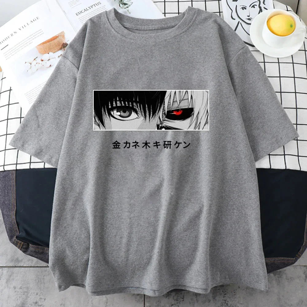 Berserker Gaze Graphic Tee – Edgy Monochrome Anime-Inspired Shirt - Gray / 4XL - T-Shirts - Shirts & Tops - 8 - 2024