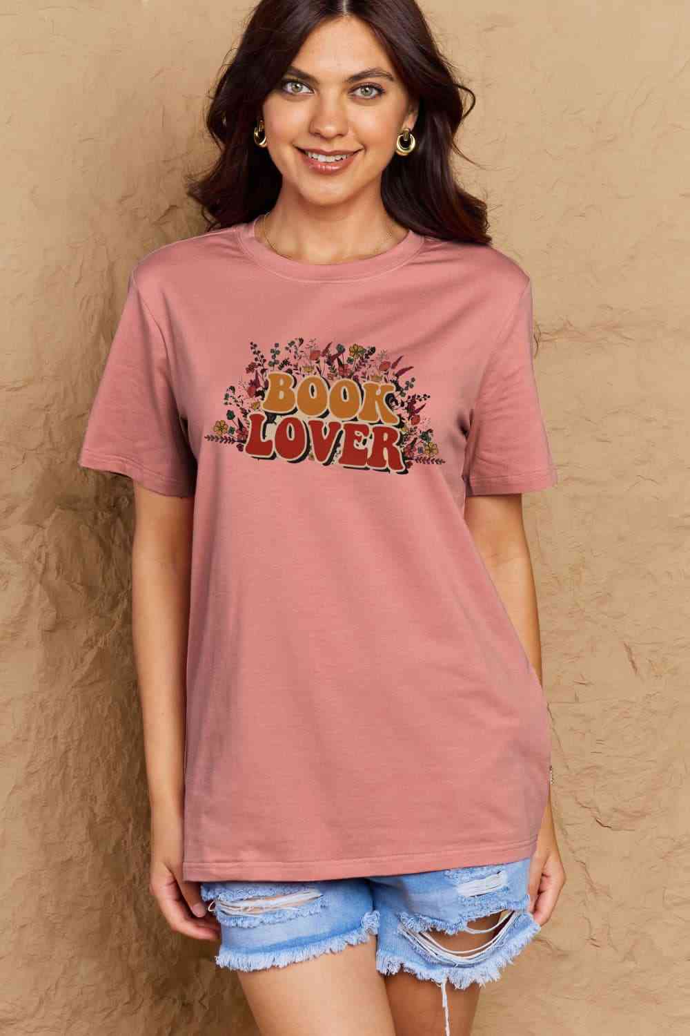 BOOK LOVER Graphic Cotton Tee - T-Shirts - Shirts & Tops - 4 - 2024