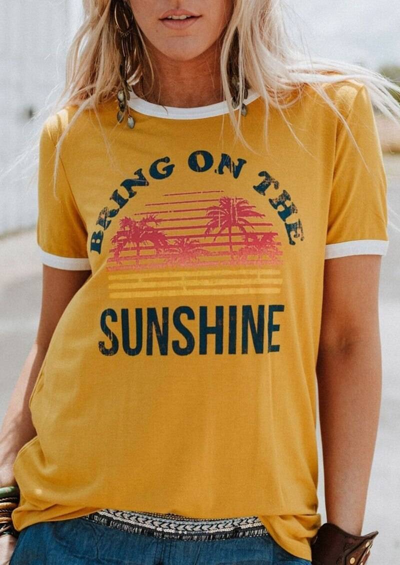 Bring On The Sunshine Tee - T-Shirts - Shirts & Tops - 37 - 2024