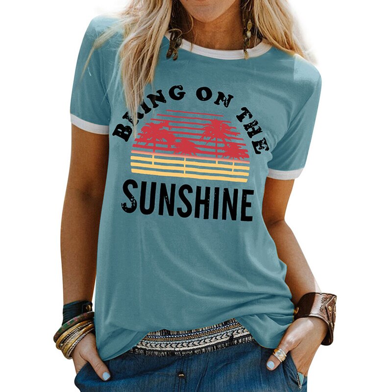 Bring On The Sunshine Tee - Light Green / XXL - T-Shirts - Shirts & Tops - 40 - 2024